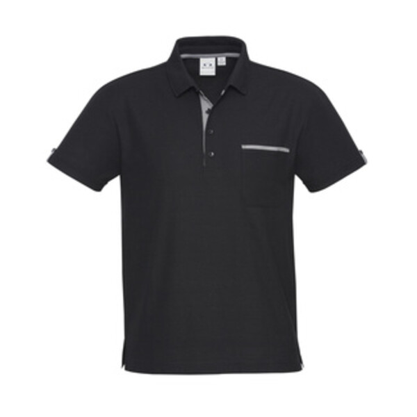 Biz Collection Men's Edge Polo Front