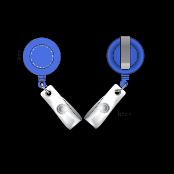 Bravo Retractable ID Holder Front