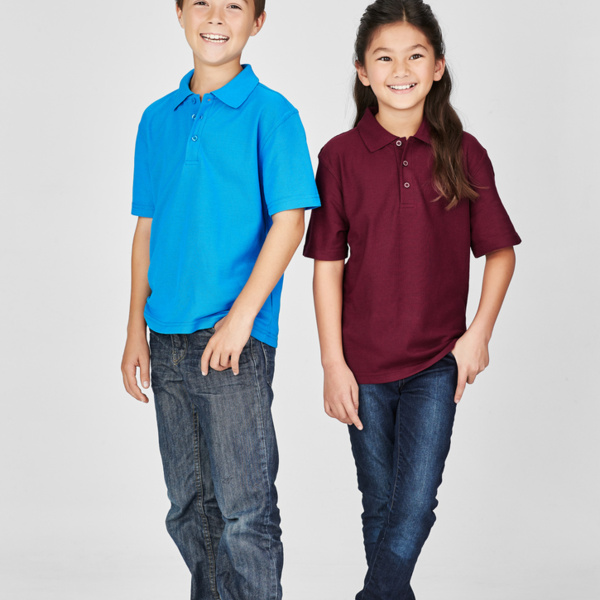 Kids Biz Collection Pique Knit Polo Thumbnail