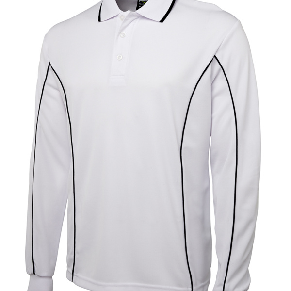 7PIPL L/S Piping Polo Thumbnail